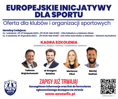 Szkolenie – Europejskie inicjatywy dla sportu